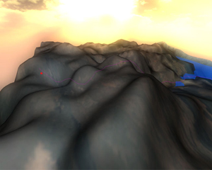 pathfinding in wireframe